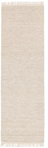 RugVista Melange Teppich, 80 x 250 cm, Beige | Rechteckig, Mittlerer Stapel, Nur chemische Reinigung, Oeko-Tex 100, Wohnzimmer, Esszimmer, Schlafzimmer, Diele