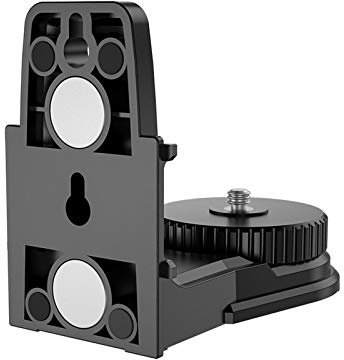 Livello laser autolivellante 3D a croce, adattatore livello laser con staffa magnetica, supporto per montaggio a soffitto con staffa a livello di supporto regolabile con rotazione di 360 gradi
