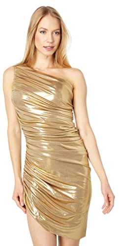 Norma Kamali Damen Diana Mini Dress Lssiges Abendkleid