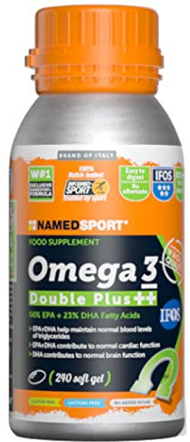Named Sport Omega 3 Double Plus ++ Integratore Alimentare, 240 Softgel