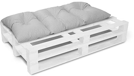 Amilian Palettenkissen 120 x 60 Sitzauflage Sitzkissen für Europaletten Palettensofa Palettenmöbel Balkon Kleine Couch Outdoor Sessel oder kleines Sofa für Jugendzimmer
