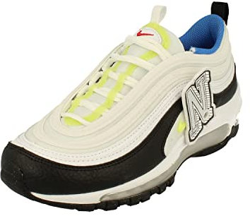 NIKE Jungen Air Max 97 Gs Sneaker, weiß/schwarz, 38.5 EU