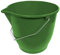 CABLEPELADO - Cubo plástico - Cubo Agua - balde - cubeta - barreño - asa Metal - Cubo jardín - Limpieza- Piscinas - Acuario - huerto - 13 litros - Verde