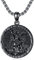 St. Michael Kette Erzengel Saint Michael Amulett Schutzpatron Halskette 925 Sterling Silber, Medaillen Gebetsmünzen Anhänger Christlicher Religiöser Schmuck für Männer (Schwarz)
