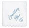 W&F GIFT Hochzeits-Taschentuch, 30,5 x 30,5 cm, etwas Blau, für Braut am Hochzeitstag, lustiges Hochzeitsgeschenk, 1 x Something Blue (Braun), 6 x 6