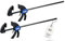 STROXX® 2x Einhandzwinge |Spannweite: 900mm| Klemmkraft je Zwinge: 159 Kg | Schraubzwinge | Spanner | Zwinge | Einhandzwinge | mit Gummipads und Quick Release Funktion