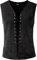 OBEEII Mittelalter Kleidung Herren Weste Manner Renaissance Victorian Piraten Ärmellos Gothic Viking Steampunk Cosplay Steampunk Weste Schwarz M