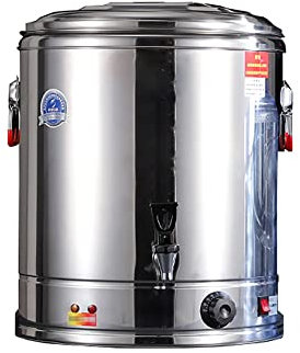 YYUINU Dispensador De Bebidas Aislado, Barril Aislante De Acero Inoxidable con Termostato y Grifo, Olla Casera Cooware para Elaborar Cerveza Cocinar y Hervir,Standard version-50L