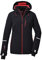 killtec Damen Skijacke/Funktionsjacke mit abzippbarer Kapuze und Schneefang KSW 81 WMN SKI JCKT, schwarz blau, 48, 39746-000