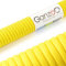 Ganzoo Paracord 550, 4mm Cuerda, 3 Metros, Poliéster, Tipo 3-7 Hilos Interiores, el Correa de Perro Collar Pulsera, Camping Supervivencia y Cuerda Multiusos al Aire Libre, Amarillo