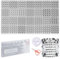 FZIIVQU 1450 Stück Buchstabenperlen Set, 4x7 mm Acryl Rund Alphabet Perlen für Armbänder, Zahlen Herz Letter Beads, DIY Schmuck Basteln Kreativität Geschenk Perlen zum Auffädeln（Silber）