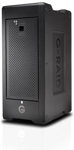 SanDisk Professional 192TB G-RAID Shuttle 8 - Transportable Enterprise-Class 8-Bay External Hard Drive, Thunderbolt 3 and USB-C, Hardware RAID, Up to 1690MB/s Read - SDPH48H-192T-NBAAB