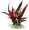 Wedhapy Plantes d'aquarium artificielles Plantes Aquatiques artificielles Fausse Plante sous-Marine Herbe décoration de Paysage pour Aquarium Rouge
