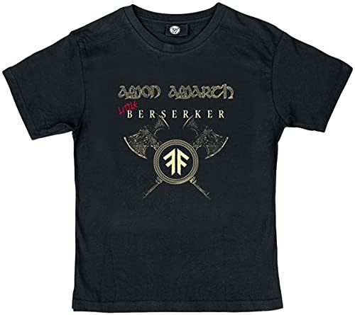 Amon Amarth (Little Berserker) - Kinder T-Shirt, schwarz, Elfenbein/rot, 164