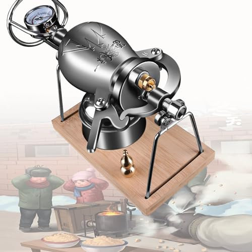 Máquina para hacer palomitas de maíz,máquina de palomitas de maíz manual,máquina de palomitas de maíz de alta presión,mini olla de palomitas de maíz de acero inoxidable,mini máquina de palomitas,268ML