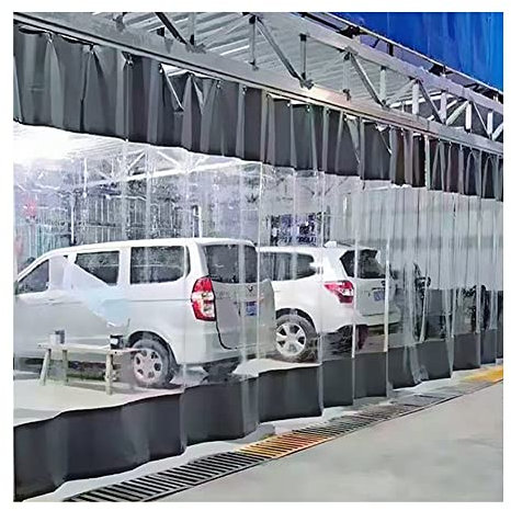 Transparenter Pergola-Vorhang, wasserdicht, individuell anpassbare Plane für den Außenbereich, Trennwandpaneele für Terrassen und Verandas, Winddichte Wärmedämmung zum Abdecken Einer Öffnung (Größe: