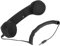 Retro Telefon Headset, Vintage Hörer mit Mikrofon, Einstellbare Lautstärke, 3,5 Mm + USB C für Mobiltelefone (Black)