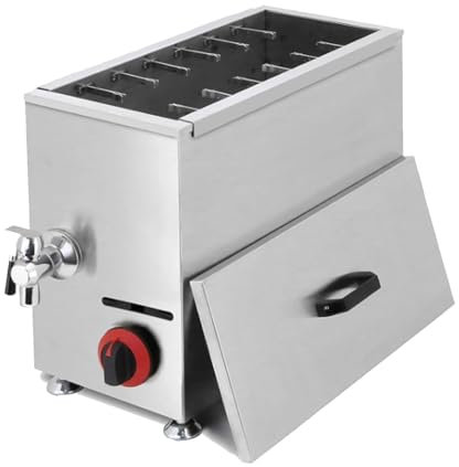 ZyKnaurral Commercial Fryer, 21l Automatic Cheese Hot Dog Stick Sausage Grill Fryer with Adjustable Temperature, Large Capacity Hot Dog Corn Fryer