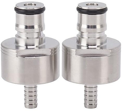 2 Stück Edelstahl-Karbonisierungskappe für PET-Flaschen, CO2-Kupplungskappe für Soda-Bier-Karbonisierungskappe, Erzwungene Karbonisierung von PET-Flaschen