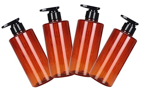 Mikinona 4 Stück Pet-shampooflaschen – Pumpflasche Für Flüssigseife Duschgel Handcreme Ideal Für Unterwegs Und Zu Hause