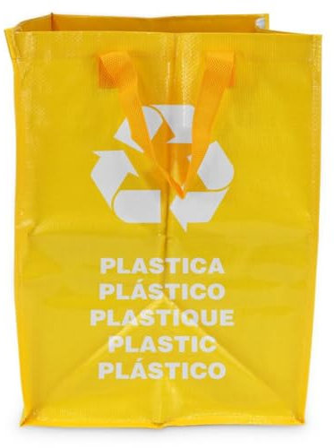 Space Home - 44L Sac Tri Selectif avec Poignée - Sacs de Recyclage Durables. Robuste, Pratique et Facile à Nettoyer et à Transporter - Poubelle de Recyclage Durable, Poubelle Tri Sélectif