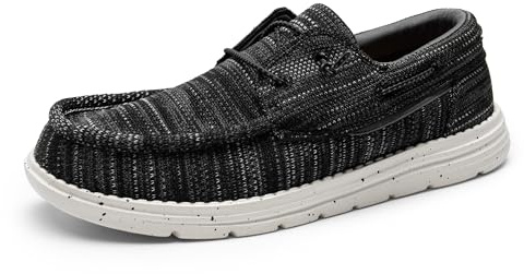 Bruno Marc Men's Slip-on Loafers Shoes,Size 6.5,Black/Grey,SBLS223M
