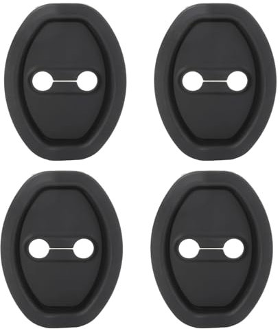 Door Latch Cover - 4X Car Latch Cover, Silicone Absorption Buckle | Waterproof Thickened Door Latch Protector, Anti-Scratch Door Latch Guard, Anti Vehicle Latch Cover for SUV Truck Vehicle