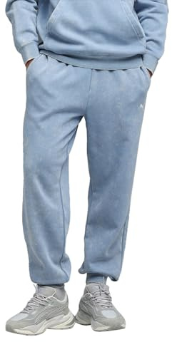 PUMA Herren Elevated Relaxed Wash Sweatpants FL Strickhose, Cool Blue, XL EU