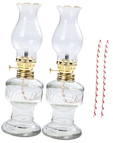 PRETYZOOM 1 Satz Retro keros Petroleumlampe für den Haushalt Mini- Dekoration Schlafzimmer küchendekoration Öllampen für den Innenbereich Vintage Hochzeit Petroleumlampe Baumwolldocht