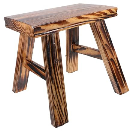TOPBATHY Taburete De Madera Sólida Diseño Simple y Práctico Ideal para Niños y Adultos