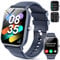 Smartwatch mit Bluetooth-Anrufen, 1,85 Zoll Smartwacth für Damen und Herren, Fitnessuhr mit über 200 Sportmodi, IP68 wasserdicht, SpO2, Schlafüberwachung, Schrittzähler, Herzfrequenzmesser für Android