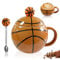 Ceramic Coffee Mug, Creations Basketball Coffee Mugs for Milk, Hot Tea, Cappuccino, Mocha, Cocoa,Chocolate Mugs Coach Sports Basketball Gifts