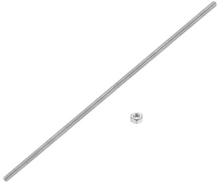 sourcing map Asta completamente filettata da 1/4-20, 1 vite filettata lunga in acciaio inossidabile 304, lunghezza 30 cm, filettatura destra per montaggio di mobili