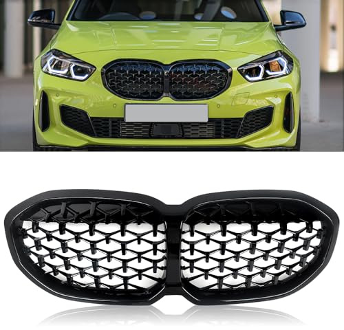 MAGICKIT F40 Diamant Nieren Schwarz Kühlergrill Streifen Passend für BMW Serie 1 F40 Nierengitter Doppellamellen Glänzend 2019 2020 2021 2022 2023 2024 2025 4,6 su 5 stelle 103