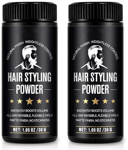 Volumen Puder Haare für Männer, 60g Haarpuder Männer - Volumen - lang anhaltend - mattierender Effekt - verklebt nicht
