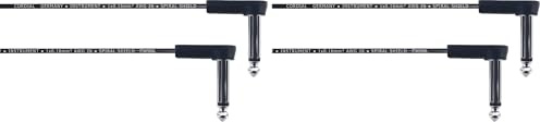 CORDIAL - ECL EI0.6RR - Kabel patch flach Gitarre jack abgewinkelt 60 cm (Packung mit 2)