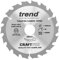 Trend Wood Circular Saw Blade, 165mm Diameter, 30mm Bore, 18 Teeth, 2.4mm Kerf, +20° Hook, TCT, Coarse Finish, CSB/16518