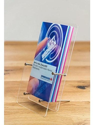 Tisch-Prospekthalter DIN lang + DIN A6 Acrylglas »Tokio«