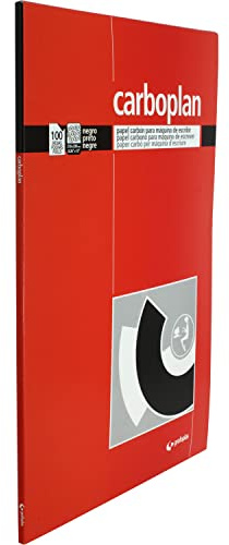 Grafoplás | Box mit 100 Blatt Kohlepapier für Schreibmaschine | Schwarz | 210 x 330 mm | Carboplan
