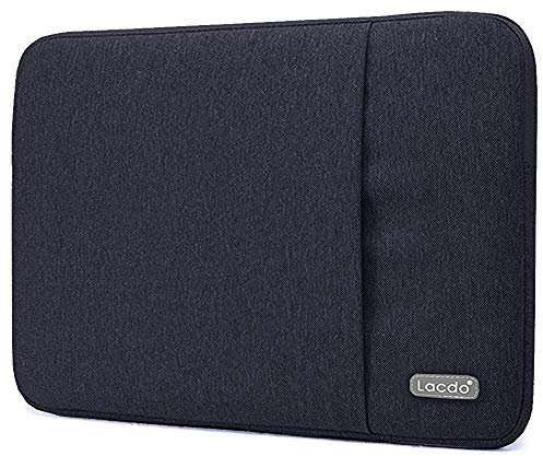 Lacdo 11 Pulgadas Funda Protectora para Portátiles para 11.6 Acer ASUS HP Samsung DELL Chromebook, Surface Pro 9 8 X 7 6, 11 Lenovo IdeaPad 3 Chromebook, 11.6 MacBook Air Funda Bolsa Blanda, Negro