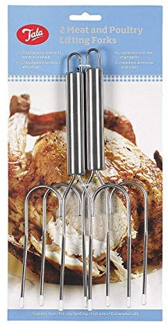 Tala 10A11385 Stainless Steel Meat Lifting Forks, 2 Piece Set, 31 x 15.3 x 2 cm
