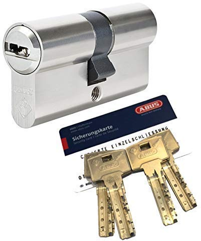ABUS Bravus.4000 Doppelzylinder mit BZD u. N+G, Länge (a/b) 30/70mm (c=100mm), mit 4 Schlüssel, nach DIN EN1303, Angriffswiderstandsklasse D, RC2/RC3 Level geeignet, mit Not- u. Gefahrenfunktion