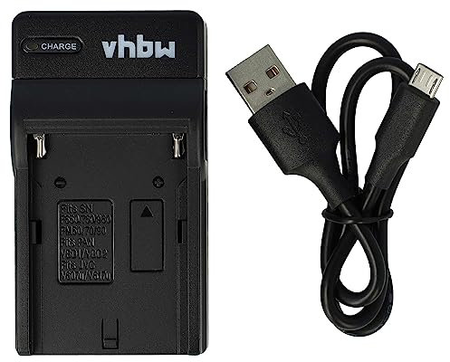 vhbw Chargeur USB Compatible avec Sony Alpha 99, A100, A100H, A200, A100W, A100K, 57, 65, 77, A300, A200K, A200H, A300K, A200W - témoin de Charge 8,4V