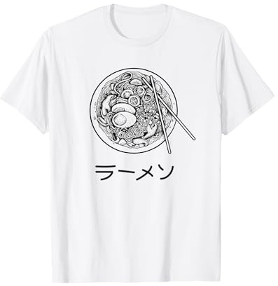 Japanisches Schreiben Japanischer Text Japanische Grafik Ramen Sketch T-Shirt