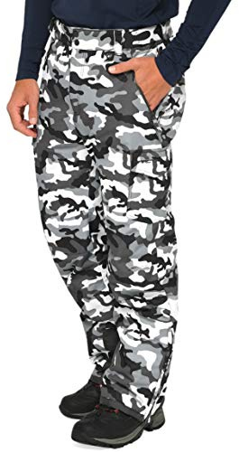 ARCTIX Snow Sports Cargo Pants Pantalon de Neige Homme, A6 Camo Noir, Medium (32-34W 32L)