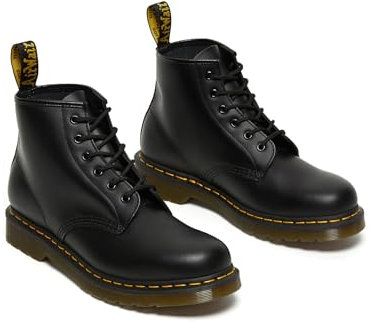 Dr. Martens 101 Smooth Stivaletti con Lacci, Unisex - Adulto, Nero (Black Vintage), 39 EU