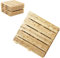 Floranica Baldosas de Madera para terrazas 1 Pieza 50x50 cm Madera de alerce impregnada Natural Suelos para terrazas y Balcones de saunas baldosas de jardín de Superficie fresada Producto UE