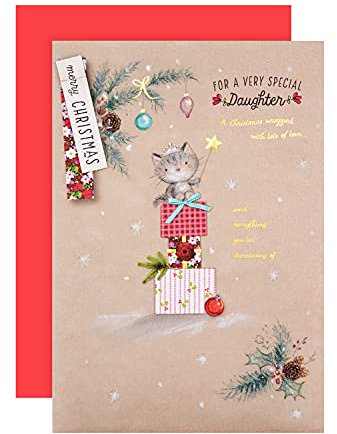 25563124 Weihnachtskarte für Tochter von Hallmark - niedlicher illustrierter Löffel