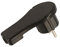 Fiche Male 16A + Terre Extra Plate Noire