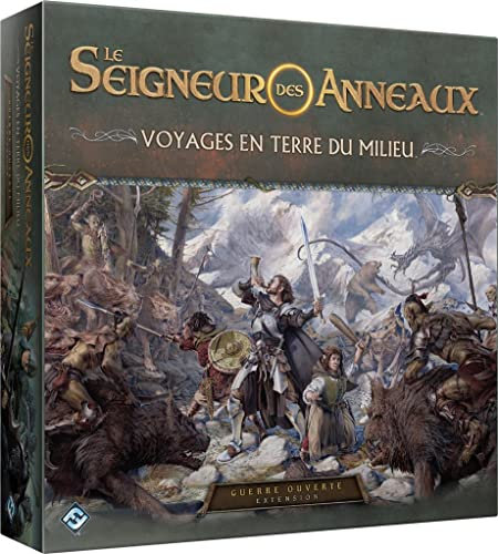 Fantasy Flight Games – Herr der Ringe: Reisen in Mittelerde – Offener Krieg (Ab 14 Jahren, Für 1-5 Spieler, 90 Min)
